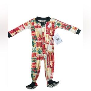 NEW! Burt’s Bees Christmas Holiday Family Matching Baby Sleeper Pajamas 6-9 mon